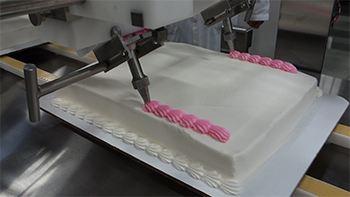 Cake-o-matic (COM 1000i) Cake Icing and Decorating Machine - YouTube