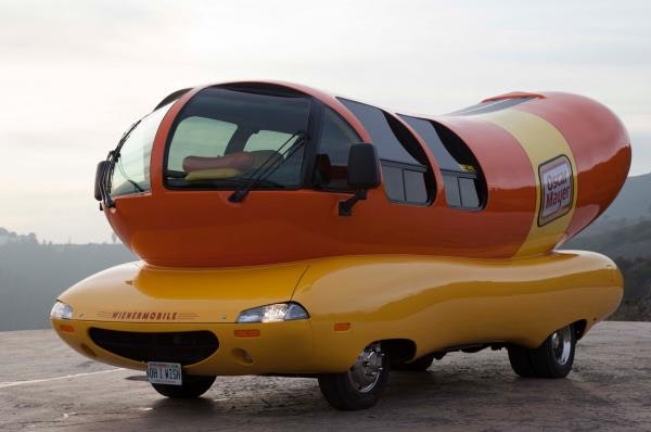 Wienermobile for Rent on Airbnb Food Processing