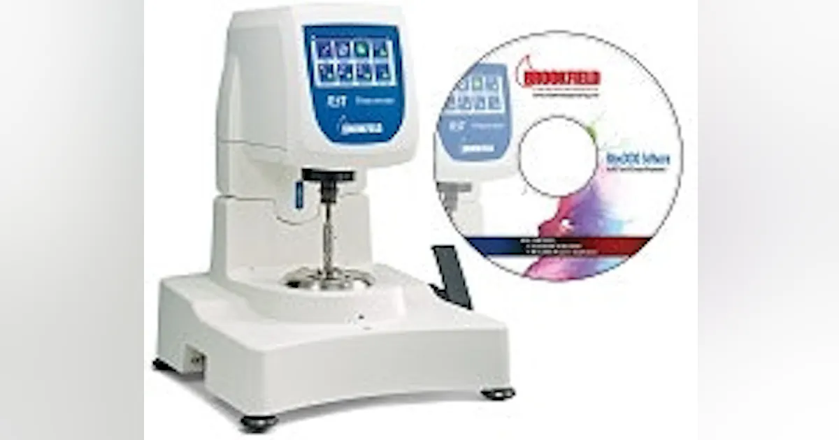 Brookfield Rst Rheometer Rheo3000 V.2 Software Harnesses the Power of new RST Touch Screen ...