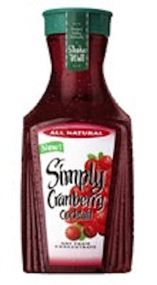 Simply cranberry juice on sale