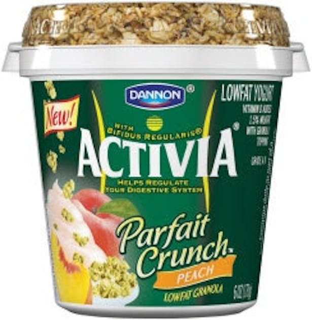 Activia Blended Peach Lowfat Probiotic Yogurt