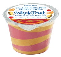 New Food Products Frozen Juice Cups Swirl Together for Flavorful