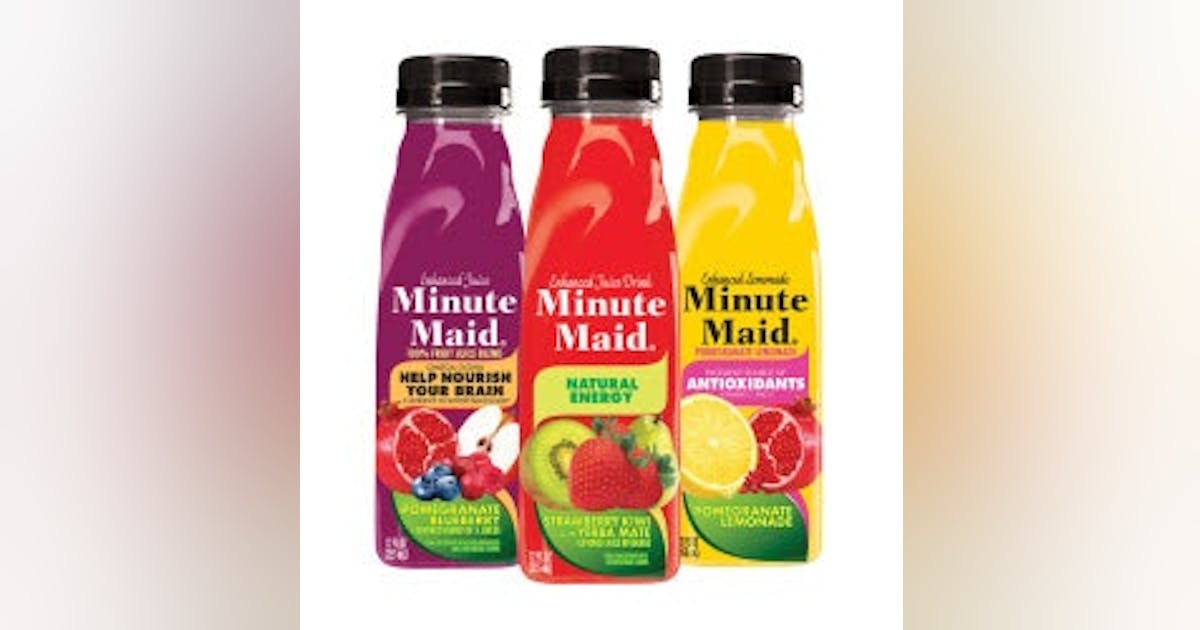 New Food Products Minute Maid s Enhanced Juice Drinks Provide a