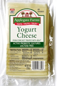 On the Shelf Presliced yogurt cheese contains probiotics in every