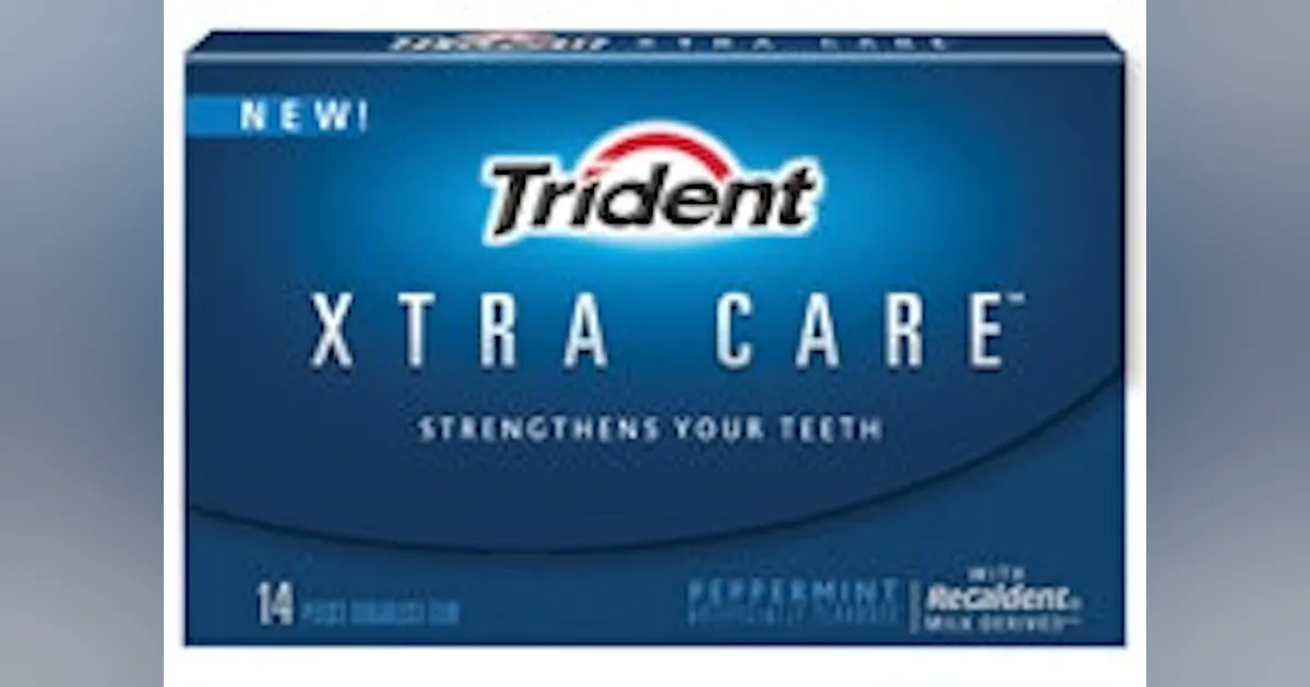 Trident Gum Logo Evolution TRIDENT American Sugar Free Gum Sugar
