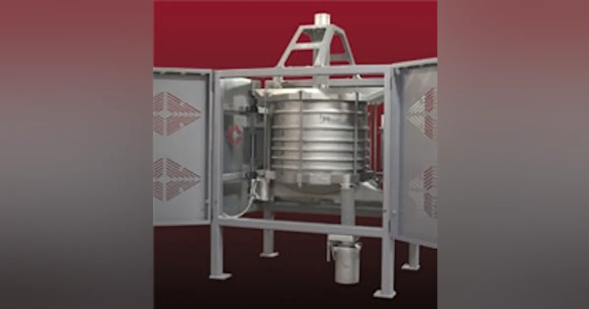Equipment | In-line sifter features a high net screening area for ...