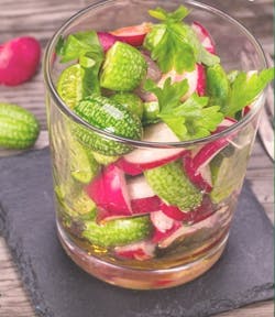 Cucamelon flavor can fill up your sweet applications with freshness, and can be used in confectionery and syrups, as well as in savory applications such as cream cheese or gazpachos. Cucamelon flavor can fill up your sweet applications with freshness, and can be used in confectionery and syrups, as well as in savory applications such as cream cheese or gazpachos.