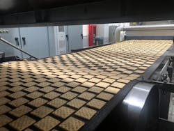 The airflow of air-impingement ovens can be tweaked for optimal drying of low-moisture products like crackers. The airflow of air-impingement ovens can be tweaked for optimal drying of low-moisture products like crackers.