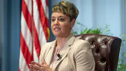 Deputy Secretary Dr. Jewel Bronaugh during her introductory presentation at USDA headquarters in Washington, DC on June 8, 2021.