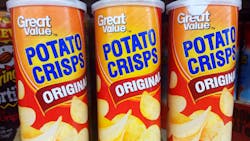 Pringles Store Brand 'great Value ' Potato Crisps For Walmart Stores Pringles Store Brand 'great Value ' Potato Crisps For Walmart Stores