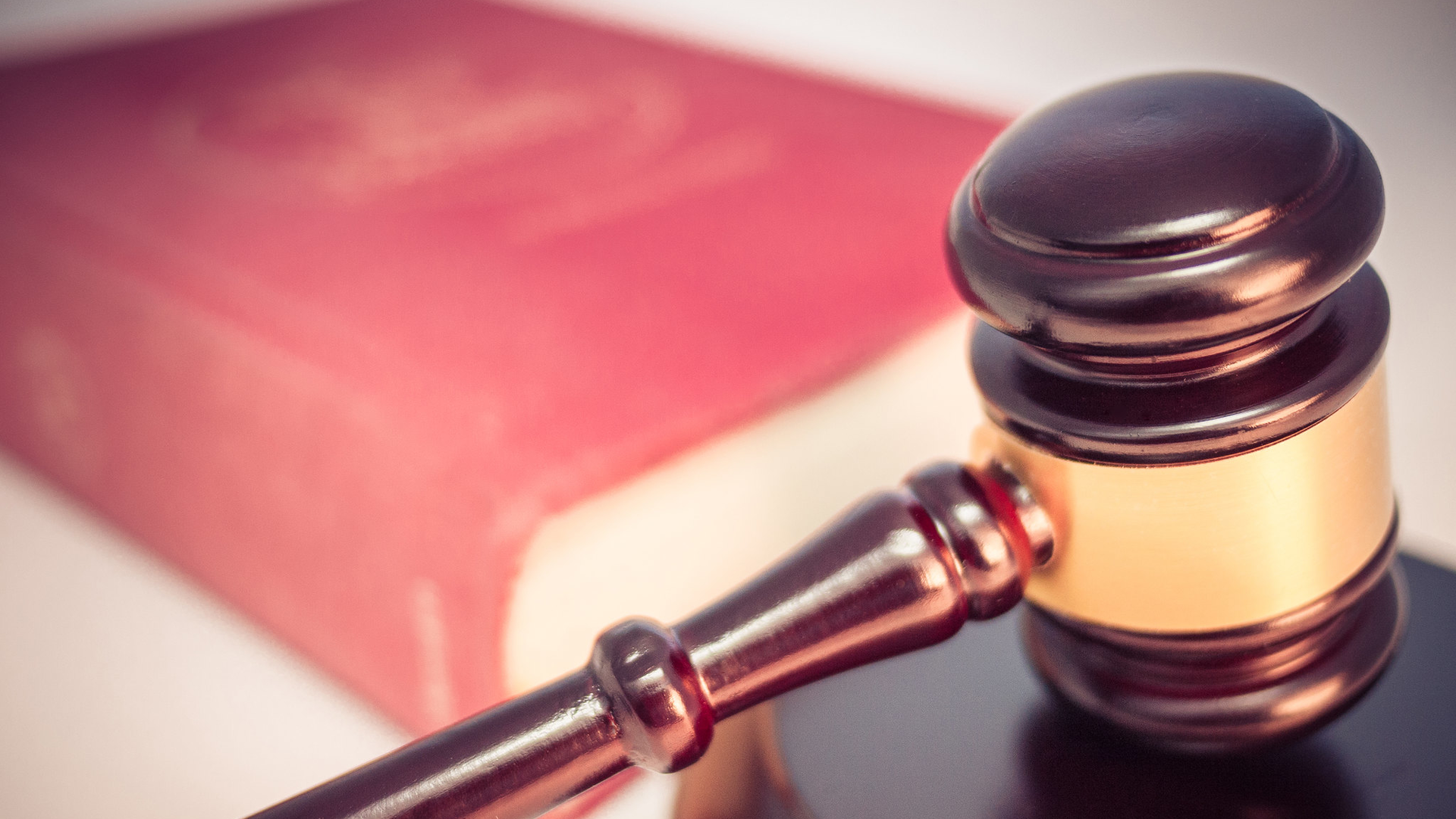 Legal Gavel & Closed Law Book