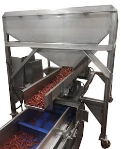 Some hopper-feeder systems can meter products accurately into a process, doubling as in-process storage in case downstream machinery backs up.