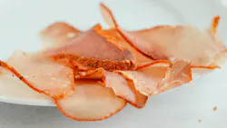 'Close up of meat slices'