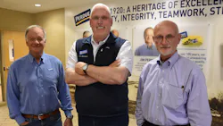 From left to right: Jim Perdue, Kevin McAdams and Randy Day, of Perdue Farms