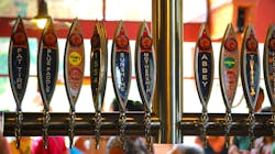 'New Belgium beers on tap' 'New Belgium beers on tap'