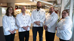 The Bellisio Foods R&D Team: (left to right) Becky May, Chris Michet, JD Heitschmidt, Mike Hoey, Katie Swanson. The Bellisio Foods R&D Team: (left to right) Becky May, Chris Michet, JD Heitschmidt, Mike Hoey, Katie Swanson.
