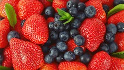 strawberries and blueberries strawberries and blueberries