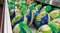 'Frozen Thanksgiving Butterball Turkeys at Costco' 'Frozen Thanksgiving Butterball Turkeys at Costco'