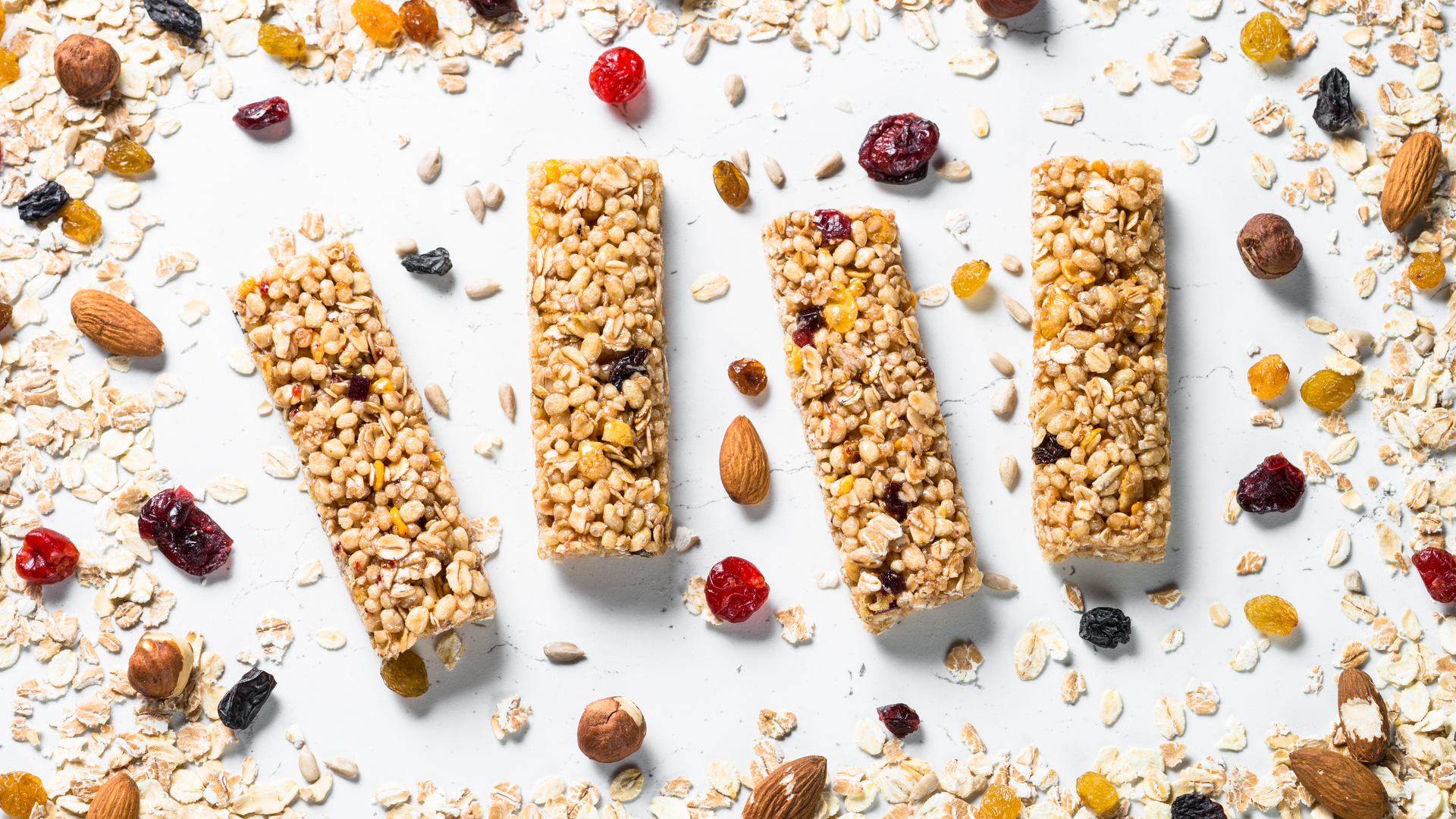 snack bars and ingredients