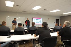OSI Group&apos;s Enterprise plant in West Chicago, Ill., gave a presentation on the company, its employment benefits and mission to students and instructors from the Food Industry Technician Development program.