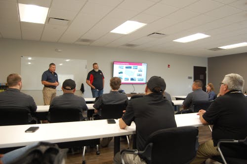 OSI Group&apos;s Enterprise plant in West Chicago, Ill., gave a presentation on the company, its employment benefits and mission to students and instructors from the Food Industry Technician Development program.