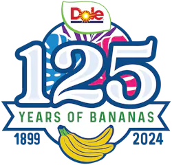 Dole 125 Years of Bananas Logo Dole 125 Years of Bananas Logo