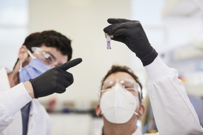 Perfect Day &ldquo;teaches&rdquo; microflora - safe, commonly used microorganisms that have been used to make food and enzymes for decades - to make whey protein. The resulting protein powder is analyzed to ensure it&rsquo;s consistent, efficient, and safe.