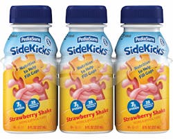 In addition to protein and 25 vitamins and minerals, PediaSure Sidekicks in strawberry have FD&amp;C Red No. 3.
