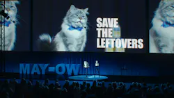 Screen shot of moment in Hellman's Mayo Cat commercial during Super Bowl LVIII this year. Screen shot of moment in Hellman's Mayo Cat commercial during Super Bowl LVIII this year.