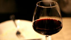 'red wintery wine at Osteria Marco' 'red wintery wine at Osteria Marco'