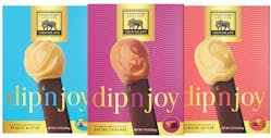Dip &apos;n Joys were chocolate &apos;batons&apos; packaged with a compartment of three icing-like dips.