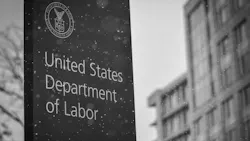 'Snowy Labor Department Sign' 'Snowy Labor Department Sign'