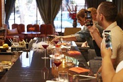 Diners snapped photos of Upside Foods' cultivated chicken last year at chef Dominique Crenn's Bar Crenn in San Francisco. Diners snapped photos of Upside Foods' cultivated chicken last year at chef Dominique Crenn's Bar Crenn in San Francisco.