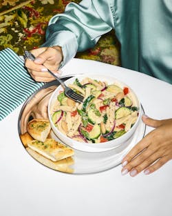 Porcini mushroom powder is a natural flavor booster Daily Harvest uses in its already savory primavera pasta dish. Porcini mushroom powder is a natural flavor booster Daily Harvest uses in its already savory primavera pasta dish.