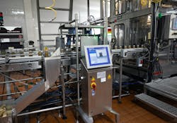 The V31 vision system keeps an eye on Califia Farms bottles even as they go flying by on a conveyor at speeds up to 1,000 bottles per minute. The V31 vision system keeps an eye on Califia Farms bottles even as they go flying by on a conveyor at speeds up to 1,000 bottles per minute.