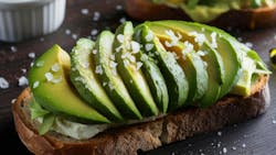 Avocado Toast: Thick Slices Of Toasted Bread Topped With Creamy Mashed Avocado, Sprinkled With Salt, Pepper, And A Squeeze Of Lemon Avocado Toast: Thick Slices Of Toasted Bread Topped With Creamy Mashed Avocado, Sprinkled With Salt, Pepper, And A Squeeze Of Lemon