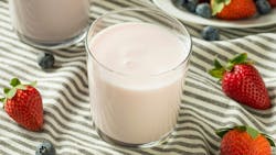 Healthy Organic Drinkable Yogurt Berry Kefir in a Glass Healthy Organic Drinkable Yogurt Berry Kefir in a Glass