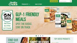 Conagra Brands has begun to label some of its Healthy Choice products with an 'On Track' badge to help GLP-1 drug consumers know those products can help them meet their nutrition and/or weight-loss goals, as this screenshot of the Healthy Choice web site shows. Conagra Brands has begun to label some of its Healthy Choice products with an 'On Track' badge to help GLP-1 drug consumers know those products can help them meet their nutrition and/or weight-loss goals, as this screenshot of the Healthy Choice web site shows.