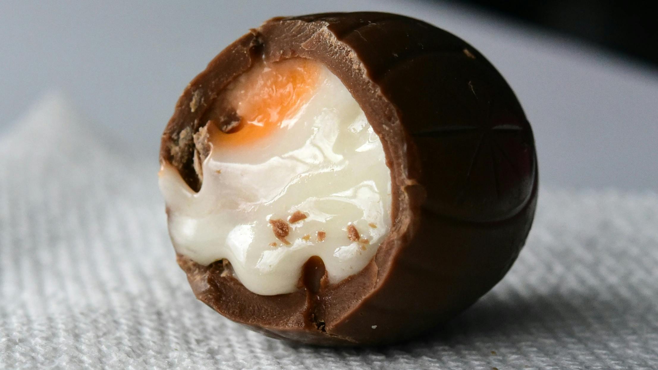 'Inside a Cadbury Creme Egg'