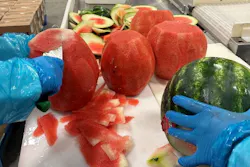 At Fresh Del Monte’s North Portland, Ore., processing facility, employees engaged in a program to suggest changes to processing and drive down food waste at the plant in order to help it be more sustainable. At Fresh Del Monte’s North Portland, Ore., processing facility, employees engaged in a program to suggest changes to processing and drive down food waste at the plant in order to help it be more sustainable.