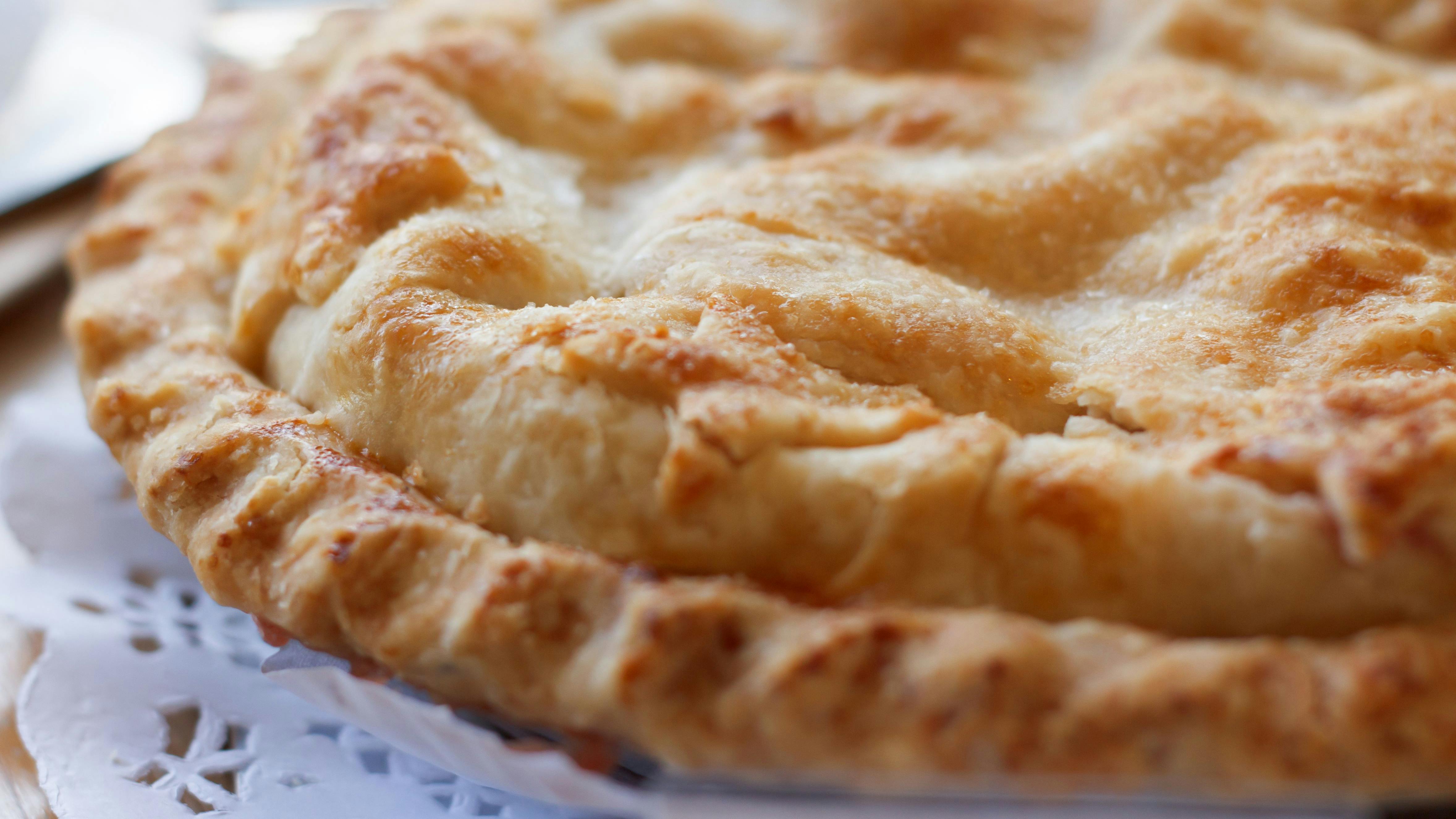 apple pie closeup