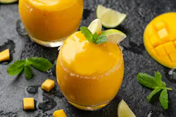 Reducing the mango in a mango smoothie helped lower the sugar level, but FlavorMind used its AI to increase positive attributes that also were lost. Reducing the mango in a mango smoothie helped lower the sugar level, but FlavorMind used its AI to increase positive attributes that also were lost.