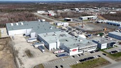 Artist's rendering of future plant expansion at Olymel's La Fernandière plant (expansion is at the back of the facility in this image). Artist's rendering of future plant expansion at Olymel's La Fernandière plant (expansion is at the back of the facility in this image).