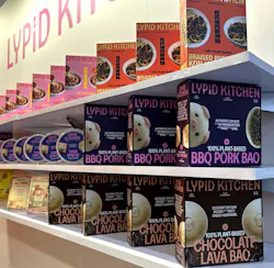 San Francisco, Calif.-based Lypid Kitchen sampled many of its plant-based products, including its BBQ Pork Bao products. San Francisco, Calif.-based Lypid Kitchen sampled many of its plant-based products, including its BBQ Pork Bao products.