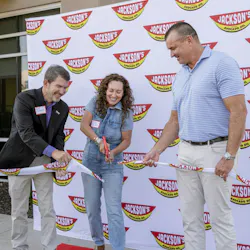 Muskego Mayor Rick Petfalski (left to right), Jackson's founder Megan Reamer and Jackson's CEO James Marino cut the ribbon on the Muskego plant expansion. Muskego Mayor Rick Petfalski (left to right), Jackson's founder Megan Reamer and Jackson's CEO James Marino cut the ribbon on the Muskego plant expansion.