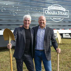 Todd Simon, chairman, and Nate Rempe, president and CEO, of Omaha Steaks, at the Product Safety Facility groundbreaking. Todd Simon, chairman, and Nate Rempe, president and CEO, of Omaha Steaks, at the Product Safety Facility groundbreaking.