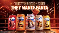 Fanta soda cans Halloween design edition Fanta soda cans Halloween design edition