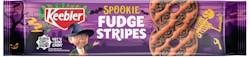 Keebler Spookie Fudge Stripes halloween orange and black cookie design Keebler Spookie Fudge Stripes halloween orange and black cookie design