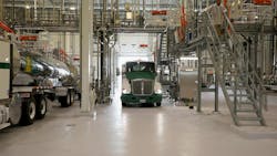 The first milk trucks arrive at Darigold's new Pasco, Wash., plant, another facility that began operation in June 2025. The first milk trucks arrive at Darigold's new Pasco, Wash., plant, another facility that began operation in June 2025.