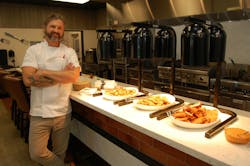 Beau Batchelor, corporate research chef – product development, and his team serve up a wide range of chicken products at Wayne-Sanderson’s Customer Innovation Center (CIC) in Decatur, Ala. Beau Batchelor, corporate research chef – product development, and his team serve up a wide range of chicken products at Wayne-Sanderson’s Customer Innovation Center (CIC) in Decatur, Ala.